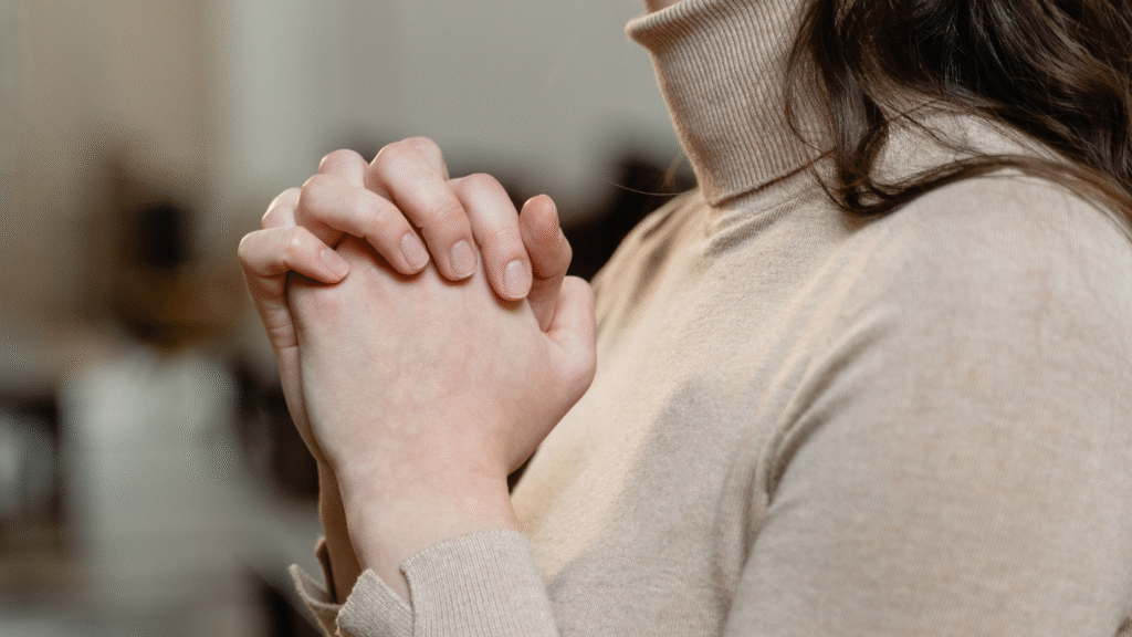 person praying